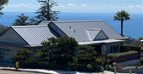 red metal roof house beach|metal roofing near ocean.